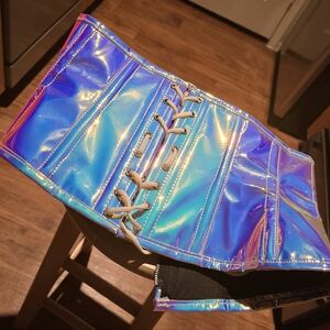 Holographic Blue/Purple Corset